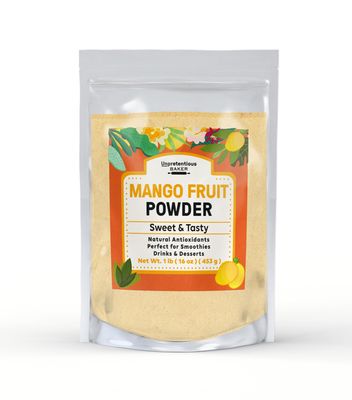 Unpretentious Mango Fruit Powder, 1 lb, Drink &amp; Smoothie Mix-in