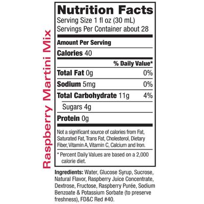 Amoretti Premium Martini Cocktail Mix, Raspberry, 28 Ounce