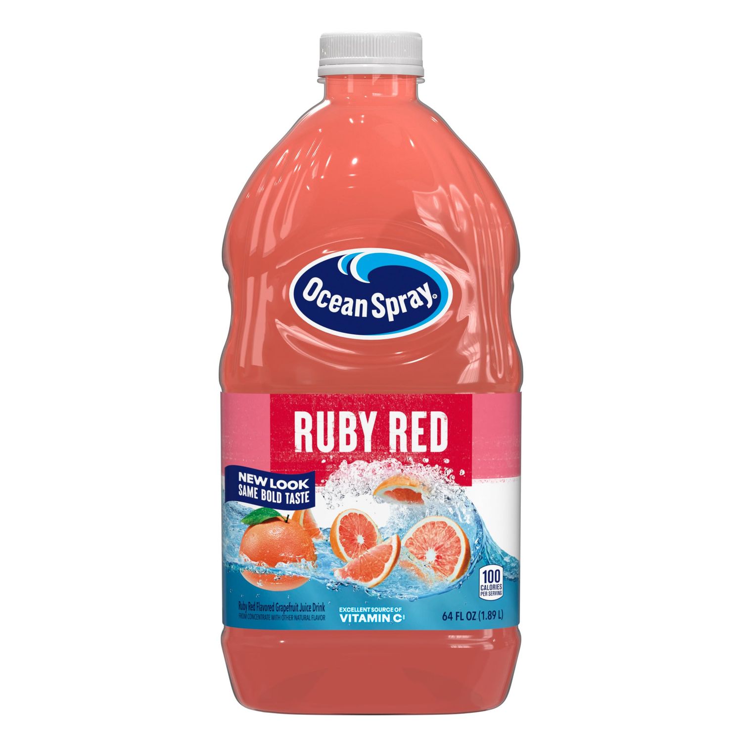 Ocean Spray Ruby Red Grapefruit Juice Drink, 64 Fl Oz Bottle