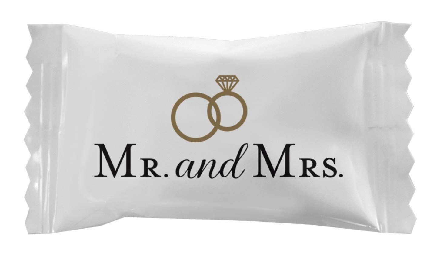 Party Sweets By Hospitality Mints Mr. &amp; Mrs. Buttermints, 7-Ounce Bags (Pack of 6)