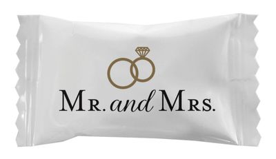 Party Sweets By Hospitality Mints Mr. &amp; Mrs. Buttermints, 7-Ounce Bags (Pack of 6)
