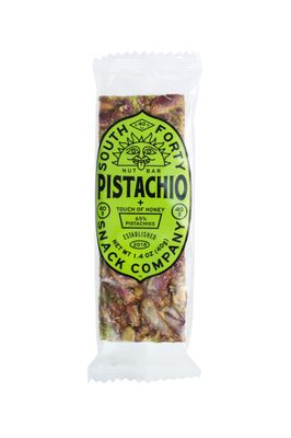 South 40 Snacks Pistachio Bar, Extra Crunchy Nut Snack Bar, Simple Ingredients, Honey and Sugar, Unique Delicious Healthy Nut Clusters, Individually Wrapped, 5 Grams of Protein (40g Bar, Pack of 12)
