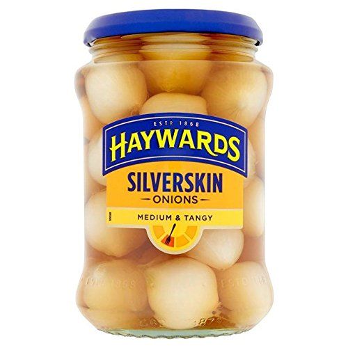 Haywards Medium &amp; Tangy Silverskin Onions - 400g (0.88lbs)
