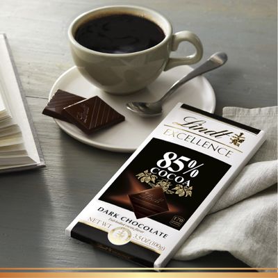 Lindt EXCELLENCE 85% Cocoa Dark Chocolate Bar, Dark Chocolate Candy, 3.5 oz. (12 Pack)