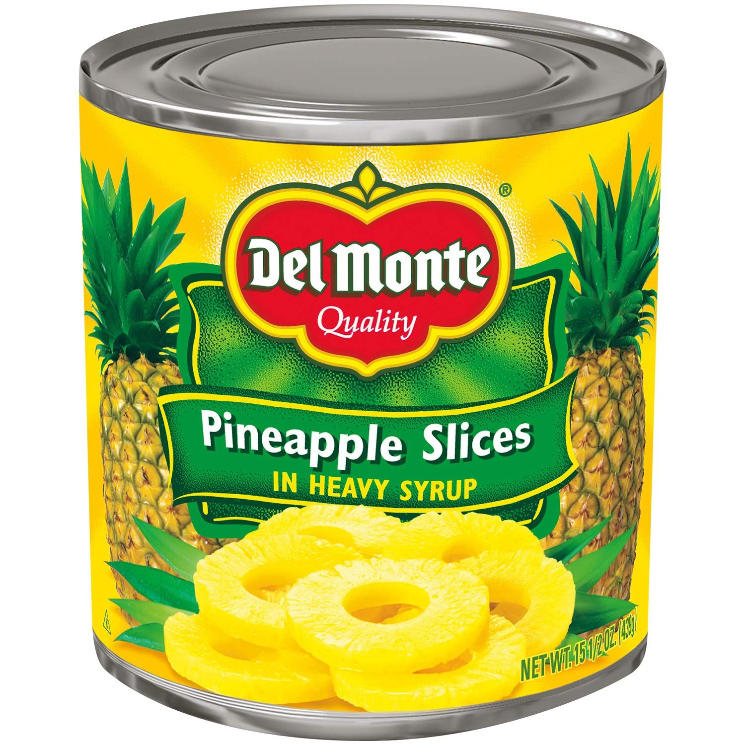 Del Monte Pineapple Slices In Heavy Syrup 15.5 Oz. Can, 12 Pack, 15.5 Oz (Pack Of 12)