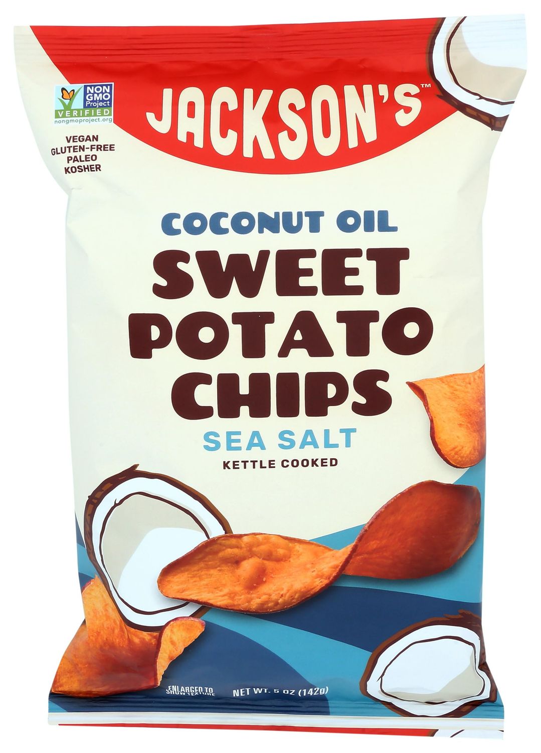 Jackson&#39;s Honest Sweet Potato Chips Made with Coconut Oil, 5 Ounce