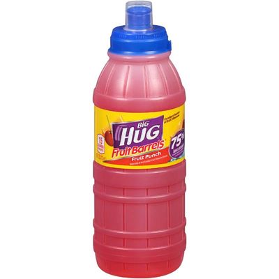 Big Hug Fruit Barrels Sports Cap Punch Fruit Flavored Drink, 16 Fluid Ounce -- 24 per case.