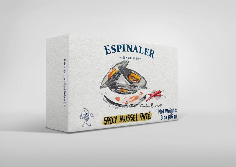 Espinaler Mussel Pate in Spicy Sauce, 90g