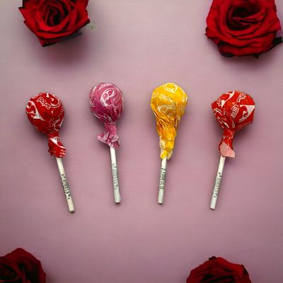 Starburst Lollipops -1.5 lbs Individually Wrapped for Freshness, Original Flavors Cherry, Orange, Strawberry, and Lemon with Fruit Chew Inside-Delicious and Fun Treat for All Ages(24 oz)