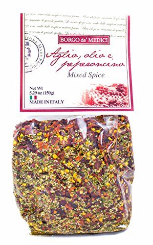 Borgo de Medici AGLIO,OLIO &amp; PEPERONCINO SEASONING BLEND (5.3oz / 150g)