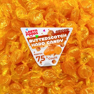 Arcor Butterscotch Buttons Hard Candy, Old Fashioned (1 Pound Bag - Approx. 75 Count)