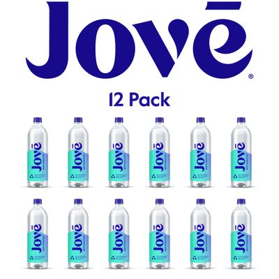 Jove Alkaline pH Water, Skin &amp; Cellular Hydration, pH 9.5+, Refreshing, Great Taste, 1 Liter (Pack of 12)