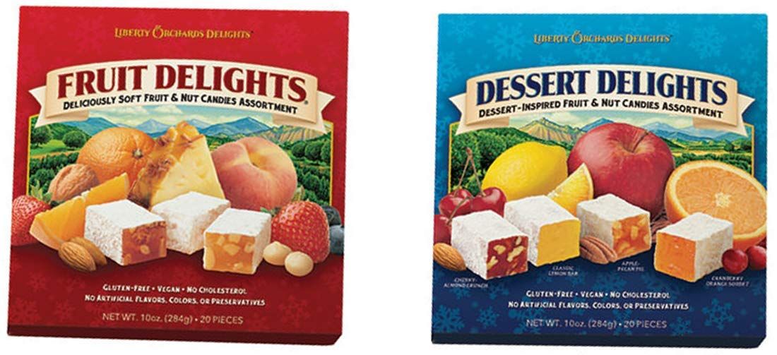 Liberty Orchards Fruit Delights and Dessert Delights, 20 oz. Bundle