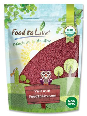 Food to Live Organic Blueberry Powder, 8 Ounces - Non-GMO, Unsulfured, Raw, Vegan, Bulk, Great for Juices, Smoothies, and Instant Breakfast Drinks, Contains Maltodextrin, No Sulphites