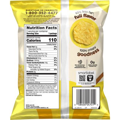 Baked, Lay's Original Potato Crisps, 0.875 Ounce (Pack of 40)