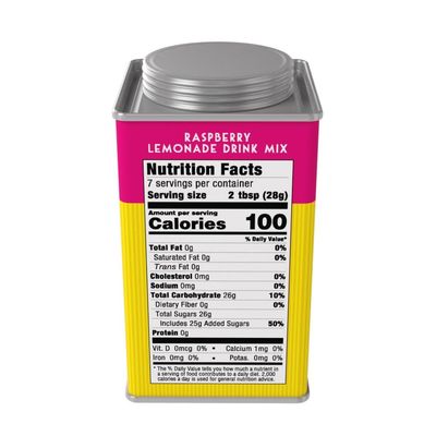 Harry &amp; David Lemonade Mix, Raspberry, 7 Ounce