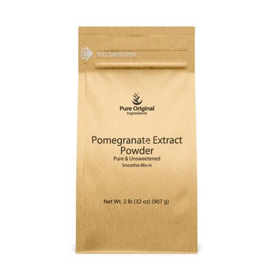 Pure Original Ingredients Pomegranate Fruit Extract Powder (2 lb) Always Pure, Unsweetened, Smoothie Mix-In