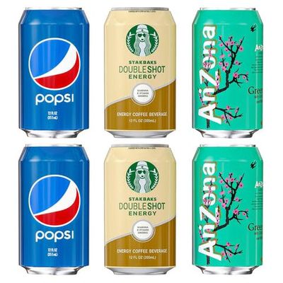 Skywin Silicone Can Sleeve - 6 Pack, 12oz (355ml) Can Cover can Hides Can by Disguising it as a Can of Soda (2 Brown, 2 Dark Blue, 2 Green)