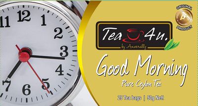 Tea4U Good Morning Tea - Pure Ceylon Tea | 2g x 25 Tea Bags