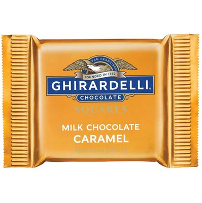 Ghirardelli Milk &amp; Caramel Chocolate Squares, 0.53 Ounce, 50 count
