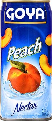 Goya Foods Peach Nectar, 9.6 Fl Oz (Pack of 24)