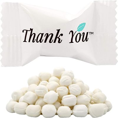 The Dreidel Company Thank You Buttermints, Mint Candies, After Dinner Mints, Butter Mint Candy, Fat-Free, Individually Wrapped (55 Pieces)