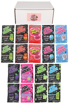SECRET CANDY SHOP Pop Rocks Pack of 9 Flavors (2 of each flavor, Total of 18)