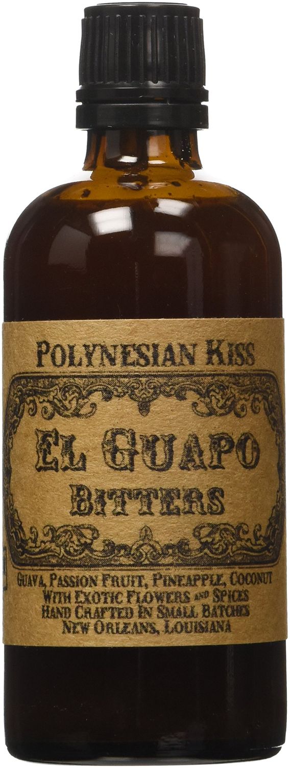 El Guapo Bitters Polynesian Kiss Bitters 4 Fl Oz - Citrus Digestive Bitters - Alcohol Free, Gluten-Free &amp; Vegan - Tropical Drink Enhancer - Premium Quality Non-GMO No Sugar Added flavor for cocktails