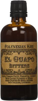 El Guapo Bitters Polynesian Kiss Bitters 4 Fl Oz - Citrus Digestive Bitters - Alcohol Free, Gluten-Free &amp; Vegan - Tropical Drink Enhancer - Premium Quality Non-GMO No Sugar Added flavor for cocktails
