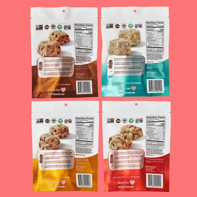 Heavenly Hunks Variety Gift Box - Oatmeal Chocolate Chip, Peanut Butter Chocolate, Cranberry White Chip &amp; Oatmeal White Chip Cookies 4-Pack