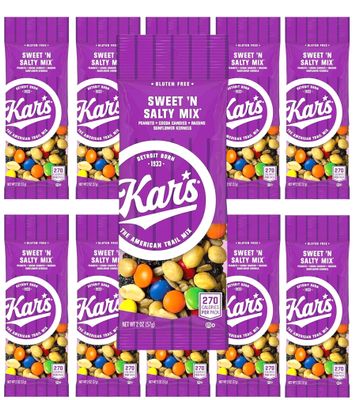 Kar&#39;s Trail Mix, Sweet &#39;N Salty, 2oz Pouches (10 Count)
