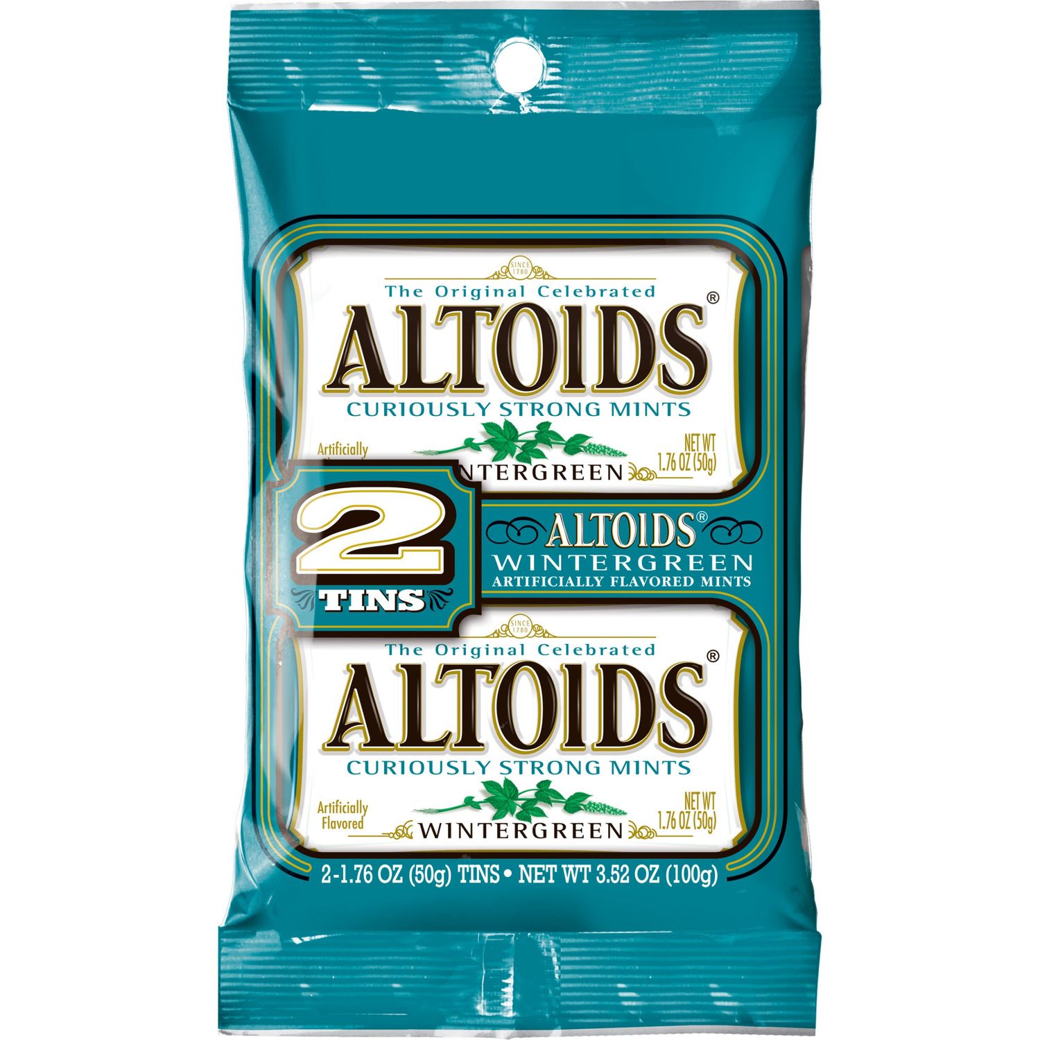 Altoids Wintergreen Mints, 1.76 ounce (2 Packs)