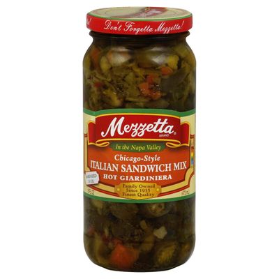Mezzetta Giardiniera Chcgo Hot, 16 Oz (Pack Of 6)