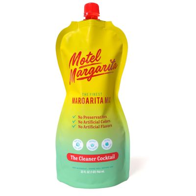 Motel Margarita Preservative Free Margarita Mix, No Color Dyes, No Additives, Vegan, Non-GMO, Dairy Free, Gluten Free - 32oz Pouch