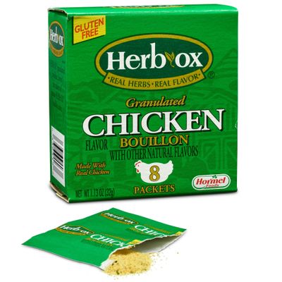 Herb-Ox Bouillon Packets Chicken Instant Broth &amp; Seasoning 1.13 oz box