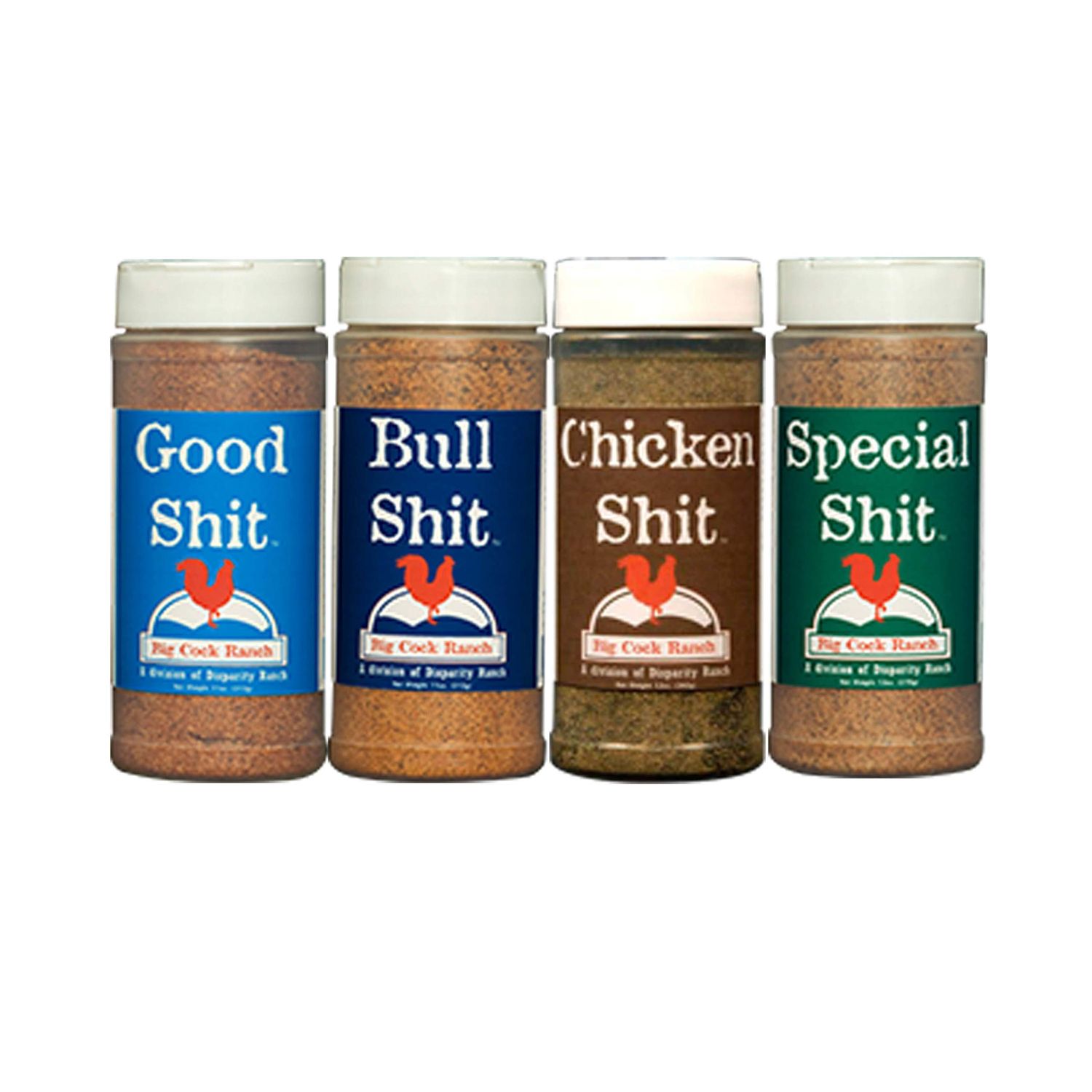 Big Cock Ranch Gourmet Seasoning Bundle All-Purpose Special 13oz, Bull for Steak, Good Sweet N&#39; Salty 11oz and Chicken Gluten-Free and No MSG