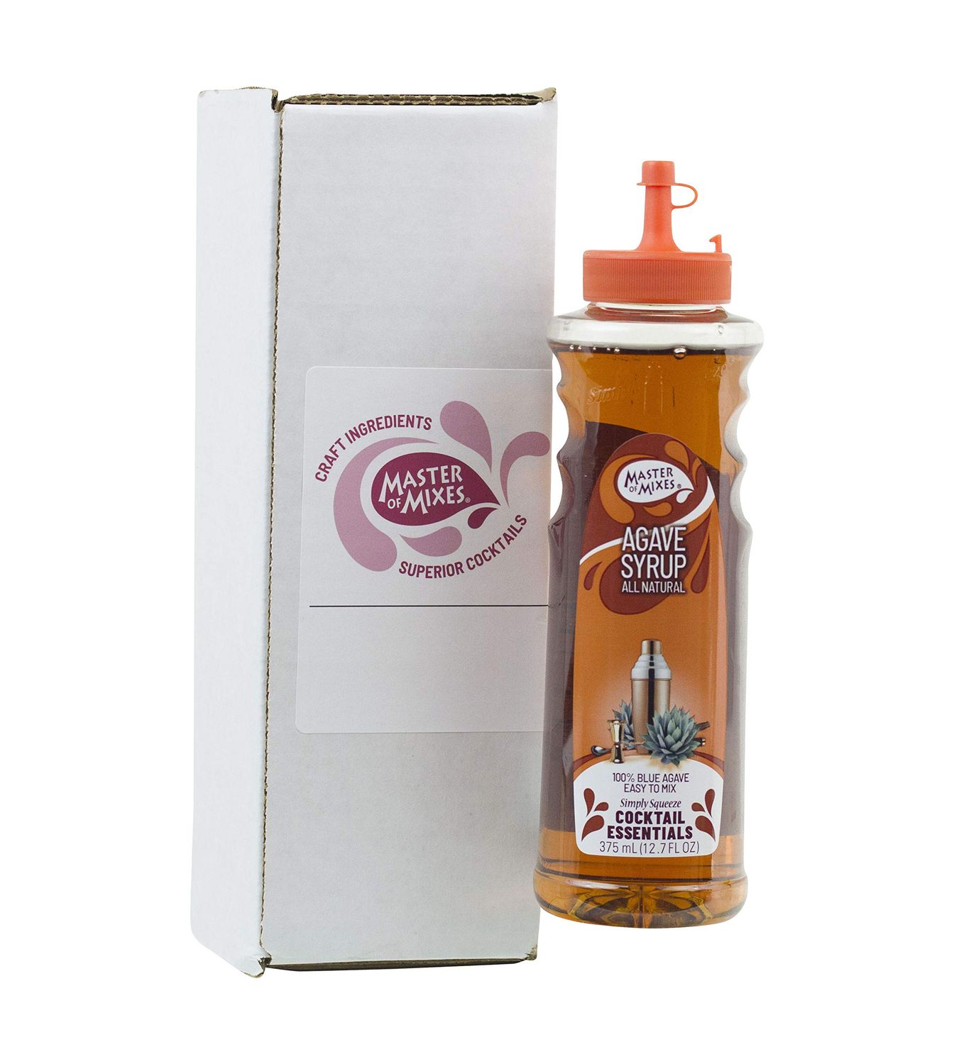 Master of Mixes Cocktail Essentials Agave Nectar, 375 ML Bottle (12.7 Fl Oz), Individually Boxed