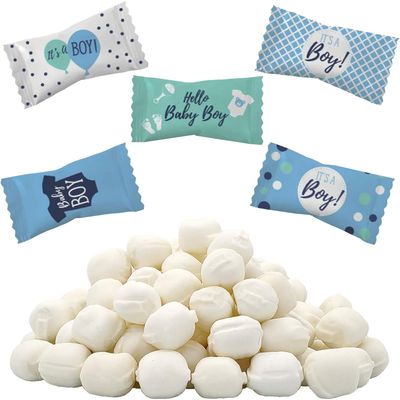 The Dreidel Company Its A Boy Buttermints, Mint Candies, After Dinner Mints, Butter Mint Candy, Fat-Free, Individually Wrapped (55 Pieces)