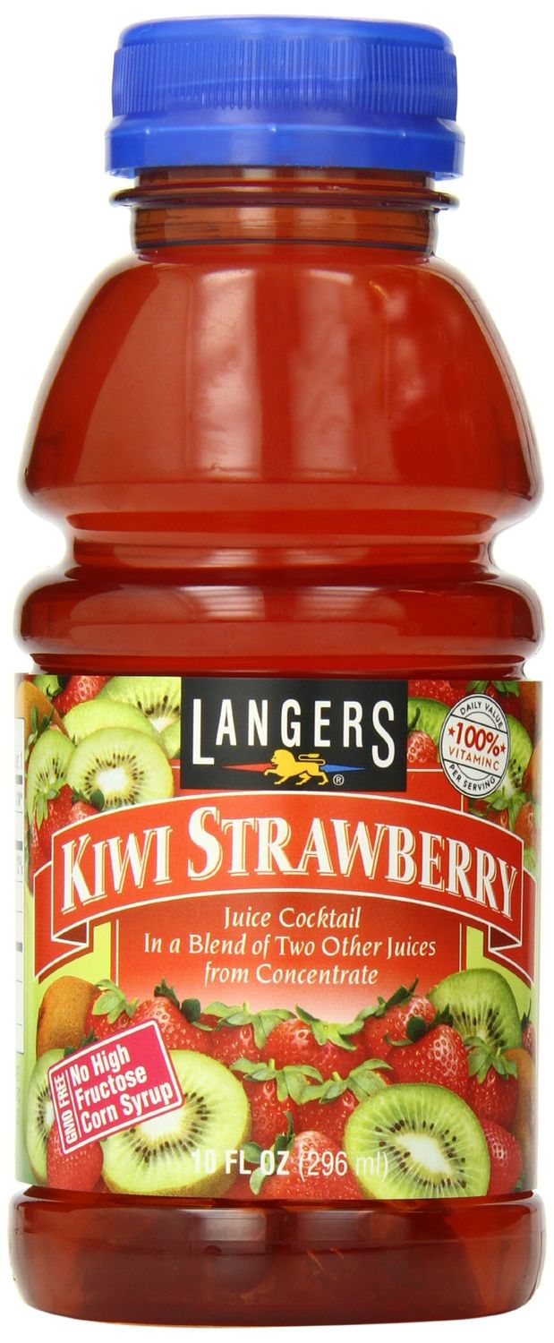 Langers Juice Cocktail, Kiwi Strawberry, 10 Ounce (Pack of 12)