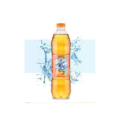 Peach Ice Tea, Bottled Ice Tea Drink, Product of Italy, 50.7 fl oz - PACK OF 3