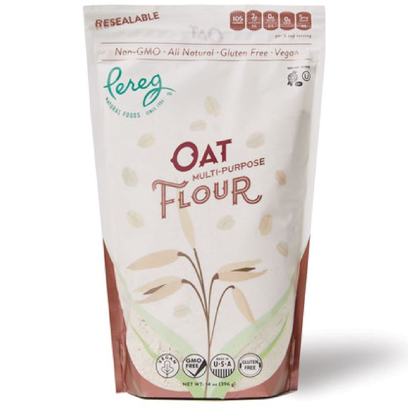 Multi-Purpose Oat Flour (14 oz) - Made From Fresh Whole Grain Oats - Use in Cakes, Cookies, Bread, Pancakes - Vegan, Non-GMO, Grain Free, Nut Free &amp; Gluten-Free Flour