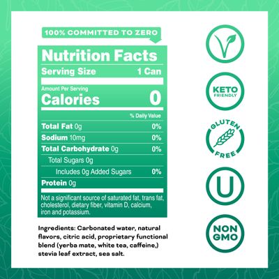 Yerba Energy Beverage - Variety Flex Pack, 0 Sugar, 0 Calories, 0 Carbs. Yerbae is Energized by Yerba Mate, Plant-Based, Healthy Alternative to Sugary Energy Drinks, 16oz cans (12 Pack)
