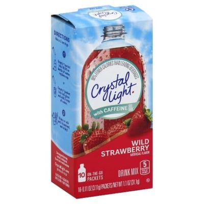 Doofie Deals Crystal Light Drink Mix - 2 Boxes - 20 Packets (Wild Strawberry)