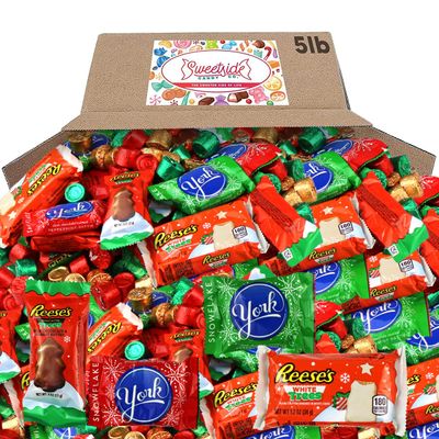 Chocolate Candy Individually Wrapped - Candy Sweets - Chocolate Candy Bulk Variety Pack York, Kisses Chocolate, Peanut Butter, 5lb
