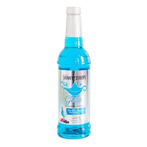 Jordan&#39;s Skinny Mixes Sugar Free Syrup, Genie Flavor, Fruit Flavored Water Enhancer, Drink Mix for Ice Tea, Lemonade &amp; More, Zero Calorie Flavoring, Keto Friendly, 25.4 Fl Oz, 1 Pack