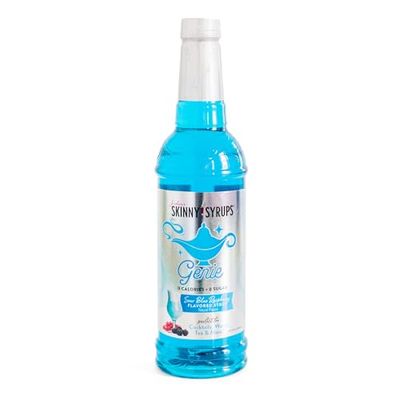 Jordan&#39;s Skinny Mixes Sugar Free Syrup, Genie Flavor, Fruit Flavored Water Enhancer, Drink Mix for Ice Tea, Lemonade &amp; More, Zero Calorie Flavoring, Keto Friendly, 25.4 Fl Oz, 1 Pack