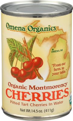 OMENA ORGANICS Organic Pitted Tart Cherries, 14.5 OZ