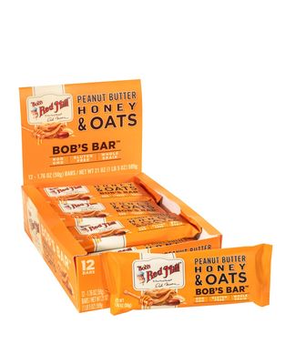Bob&#39;s Red Mill Peanut Butter Honey &amp; Oats Snack Bar - 1.76 Ounce (Pack of 12) - Gluten Free, Non-GMO, Whole Grain