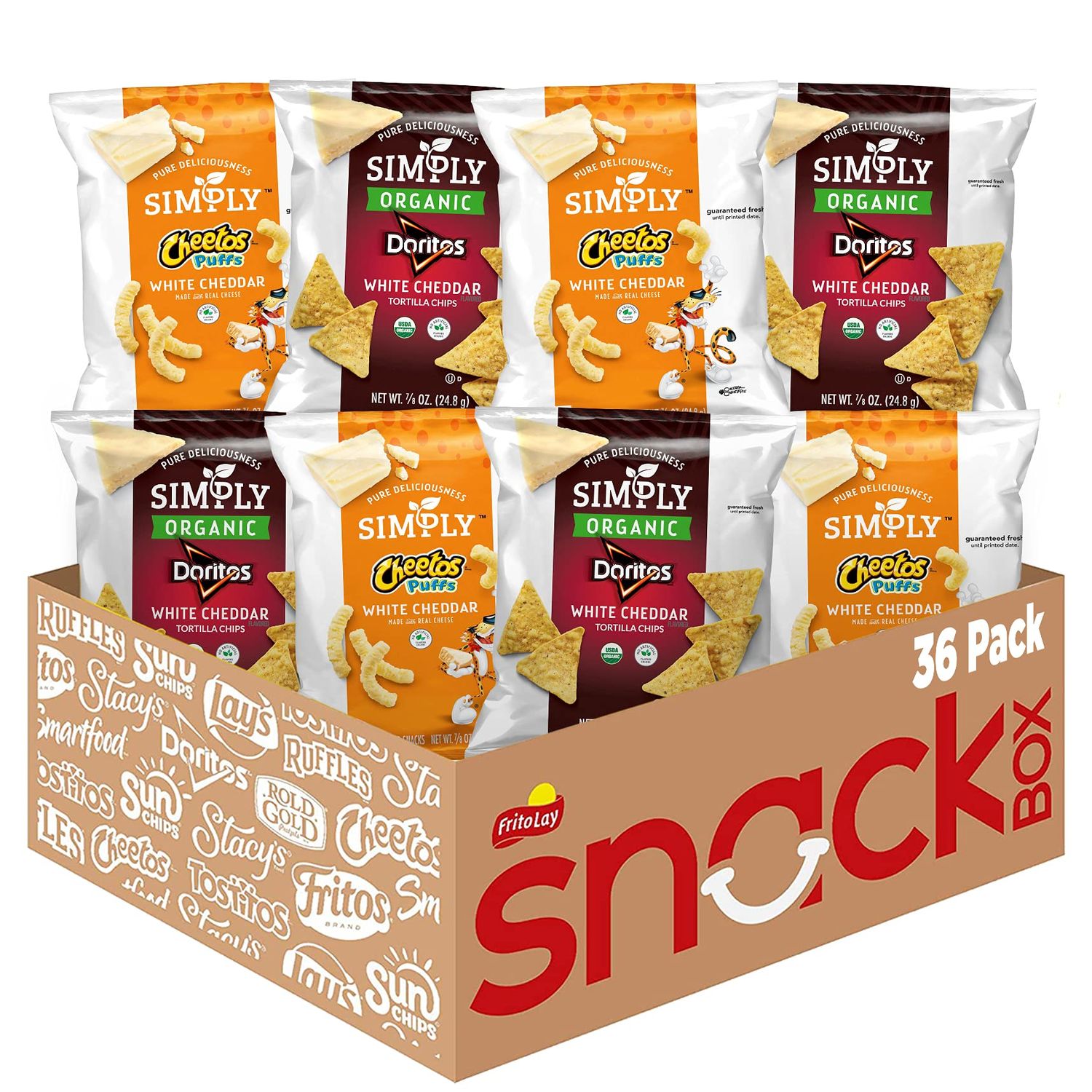Simply, Doritos &amp; Cheetos Mix Variety Pack, 0.875 Ounce (Pack of 36)