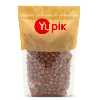 Yupik Raw Hazelnuts, 2.2 lb, Gluten-Free, Kosher, Filberts, Whole Nuts With Skin, Unsalted, Unroasted, Oil-Free, Source of Fiber &amp; Iron, Healthy Snacks, Ideal for Baking &amp; Cooking
